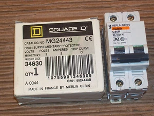 NEW SQUARE D MG24443 2A 2P CIRCUIT BREAKER N445 - Imagen 1 de 1