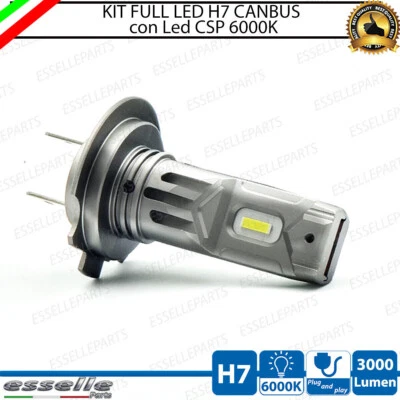 LAMPADA LED H7 6000K CANBUS 3000 LM PER ABBAGLIANTI KAWASAKI Z 750 (2005-2006) S - Immagine 1 di 4
