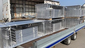 Gerüst aus Aluminium 36x6m Baugerüst Fassadengerüst Alugerüst 234m² - Bild 1 von 6