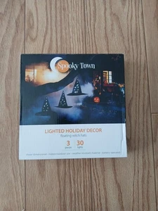 gruselige Stadt beleuchtete Halloween Deko - Bild 1 von 1