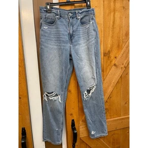 Jeans para mujer American Eagle Mom 8 usados en excelente estado desgastados - Imagen 1 de 5