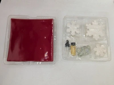 PartyLite Fragancia Acentos P90421 Bandeja Roja Copos de Nieve Esencias Perfume DM14-8 Foto 1 de 4