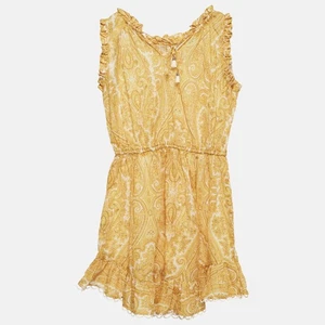 Zimmermann Kids Yellow Paisley Print Cotton Dress 8 Yrs - Picture 1 of 6