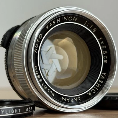 [Exc-] Yashica Auto Yashinon 5.5cm f/1.8 M42 Lens From JAPAN G 8003 - Image 1 of 4
