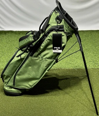 Bolsa de golf PING Hoofer Lite con soporte de 4 vías verde jaspeado/negro - sin logotipo - ¡NUEVA! Foto 1 de 4