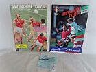 2 X Swindon Town Football Programmes Plus Ticket  -  1988/89 & 1992/93