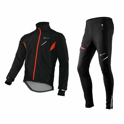 RockBros Cycling Winter Windproof  Fleece Thermal Warm Jacket Trousers and Set  - Image 1 of 4