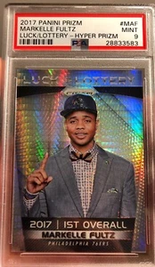 Rare Markelle Fultz Rookie Prizm Hyper Refractor Luck Of Lottery SSP PSA 9 - Picture 1 of 3