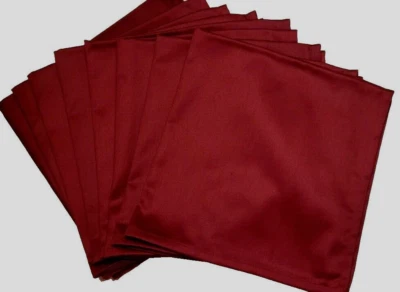 SET of 8 Garnier-Thiebaut Luxury BURGUNDY CLOTH Napkins 20"x20" CHRISTMAS NWT - Image 1 of 4