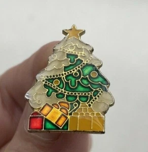 De colección Árbol de Navidad Regalos Estrella Guirnalda Nieve Navidad Esmalte Pinback Solapa Pin - Imagen 1 de 12
