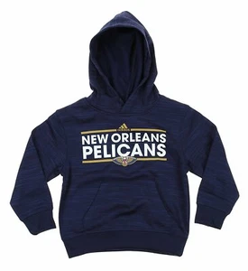 Adidas NBA Kids New Orleans Pelicans Halftime Pullover Performance Hoodie - Picture 1 of 4