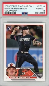 Gunnar Henderson 2023 Topps Flagship Oversized Companion #CTC10 PSA 10 Rookie RC - Picture 1 of 2
