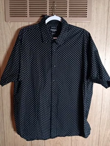 kenneth cole tapered fit short sleeve 2x shirt - Picture 1 of 7