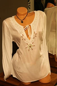 Wunderschöne Bluse Gr. M Princess goes Hollywood mit Perlen - Bild 1 von 4