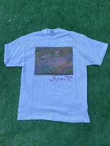 Claude Monet The Artist's Garden at Giverny shirt Sz Large  vintage 90s