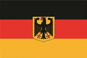 Fahne Deutschland mit Wappen Flagge Hissflagge 90 x 150 - Bild 1 von 1
