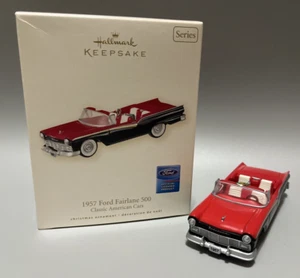 Hallmark 2007 Keepsake Christmas Ornament1957 Ford Fairlane 500 #17 In Series - Picture 1 of 11