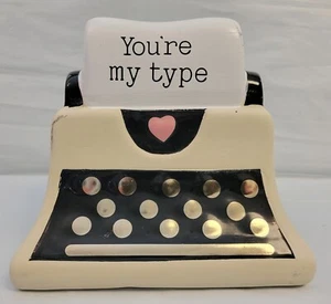 Máquina de escribir Spritz Cerámica San Valentín "You're My Type" Decoración Oficina 2023 Defecto - Imagen 1 de 19