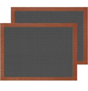 2 PCS Non-Stick Oven Liner Perforated Mat Baking Silicone Oven Liner Sheet - Picture 1 of 3