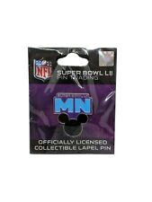 Super Bowl 52 Mickey Mouse MN 2018 NFL Trading Pin Eagles Patriots