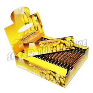1 Box 25 Booklets BANANA Flavor Cigarette Rolling Papers King Size 108*45mm - Picture 1 of 4
