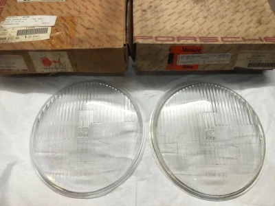 保时捷 911 930 Turbo H4 Hella 镜头套装 # 91163192700 原始设备制造商全新无标签罕见完美无瑕 — 第 1/4 张图片