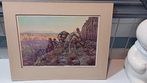 "Warning Shadows" di Charles M Russell Brown & Bigelow Huntington Park, CA - Foto 1 di 5