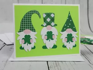 Glückwunschkarten-Set Happy St. Patrick's Day #5 [4 Stück, DIY, Handarbeit, Wichtel] - Bild 1 von 6