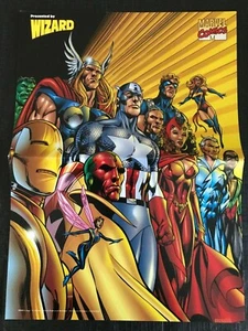 AVENGERS / RICHTER DBL-SEITIGES ZAUBERER POSTER 10 X 14 NM MARVEL BILD COMICS - 2000 - Bild 1 von 2