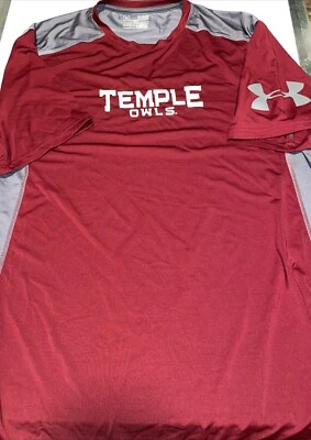 Temple Owls UnderArmor XL Fitted Heatgear Short Sleeve Shirt - Image 1 of 4