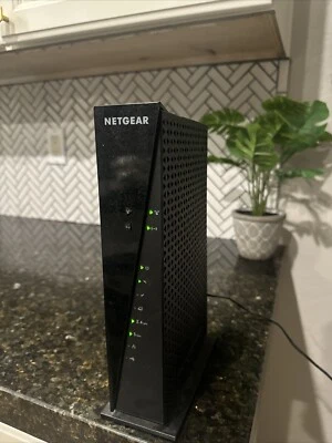 Netgear Wi-Fi Cable Modem Router C6300 AC1750, Dual Band Gigabit, In Black Color - Image 1 of 3
