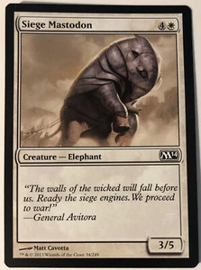 MTG Siege Mastodon Magic 2014 34/249 Regular Common - Picture 1 of 1