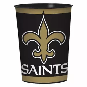 Bebida de plástico o taza Favor de los New Orleans Saints 16 oz - Imagen 1 de 1