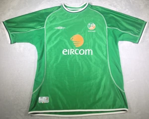 Republic of Ireland Football Jersey Umbro Men XL Green FIA Eircom 2001-03 Soccer - Bild 1 von 14