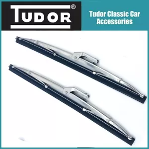 Pair Classic Mini 10" High Quality Wiper Blades Stainless Steel 7.2mm BAYONET - Picture 1 of 4