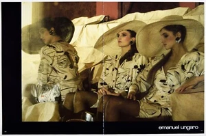 EMANUEL UNGARO - Lot of various fashion editorials and ads 1972-1986 - Foto 1 di 21
