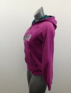 Volcom Hoodie Girls Size Large Purple Long Sleeve Hooded Full Zip Jacket - Picture 1 of 3