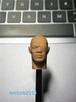 Cabeza esculpida del Capitán Sam Wilson 1:18 para cuerpo de figura de acción masculina de 3,75" Foto 1 de 4