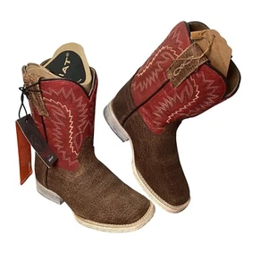 Ariat Relentless Elite Juvenil 8.5 M Tostado Aceitado Gaucho/Arena Rojo Nuevo Con Etiquetas - Imagen 1 de 11