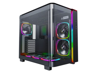 MONTECH, KING 95 PRO Dual-Chamber ATX Mid-Tower PC Gaming Case, High-Airflow, To - Image 1 of 4