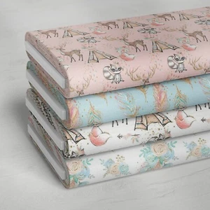 100% Cotton Chic Outdoor Wilderness Craft Children Fabric | 140 cm Wide | FQ - Picture 1 of 18