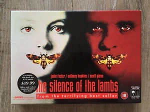 'SILENCE OF THE LAMBS' VHS RARE BIG BOX WH SMITH EXCLUSIVE EDITION WITH BROCHURE - Picture 1 of 6