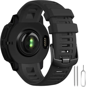 Compatible avec Garmin Instinct Bracelets de Montre de Remplacement, 22mm Silicone Souple S... - Photo 1/9