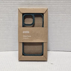 Pela Clear Iphone 15 Case With Green Ridge NIB (Green Clear) - Photo 1 sur 9