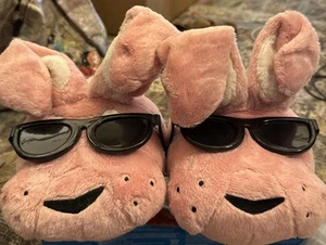 New Rare Energizer Bunny Pink White Sunglasses Bendable Ear Slippers - Picture 1 of 7