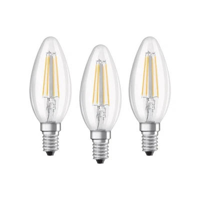 Osram Lampadine LED Candela, 4W Equivalenti 40W, Attacco E14, Cool white 40 E9V2 - Immagine 1 di 4