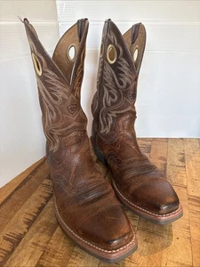 Ariat Cowboy Boots Mens Size 11D Square Toe Western Buckaroo Ranch 34824 - Picture 1 of 10