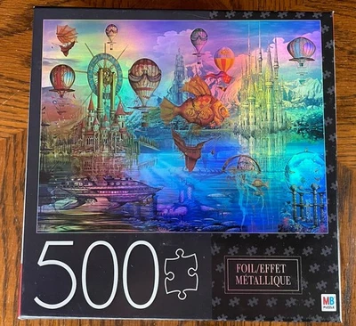 Пазл Fantasy металлическая фольга лицо 500 штук SpinMaster б/у, полный - Изображение 1 из 4