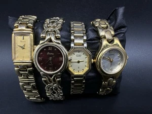 Citizen, Elgin, Fossil, Etc Ladies Gold Tone Watch Lot Untested - Picture 1 of 12