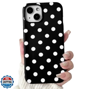 NITITOP Compatible with iPhone 13/14 Case Cute Polka Dots Pattern for Women G - Picture 1 of 5